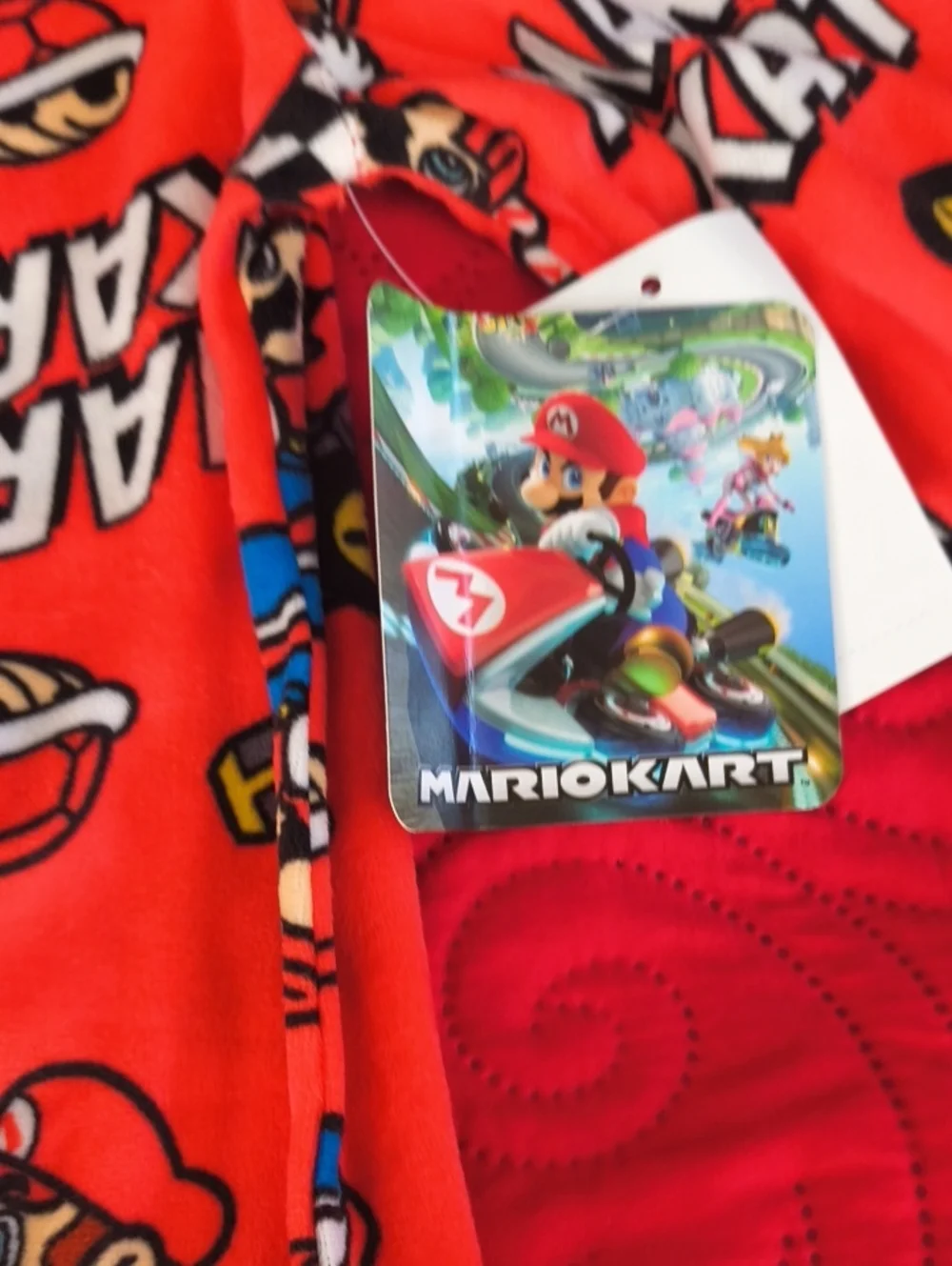 Mario Kart Red Kids One-Piece Pajama